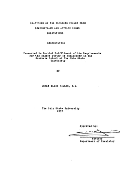 Reactions of the Products Formed from Diвzomethane