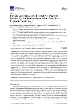 Surface Currents Derived from SAR Doppler Processing: an Analysis Over the Naples Coastal Region in South Italy