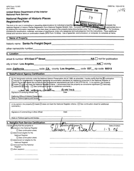 National Register of Historic Places Registration Form