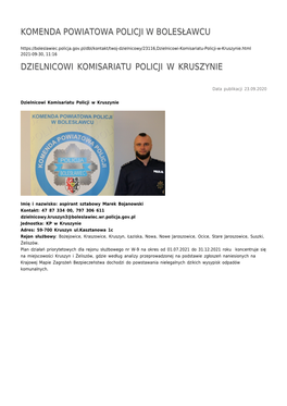 Komenda Powiatowa Policji W Bolesławcu