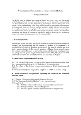 Recently Interest in the Determinants of Electoral Systems