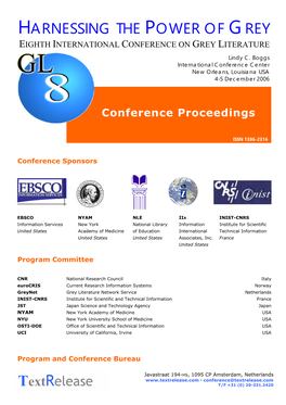 Conference Proceedings