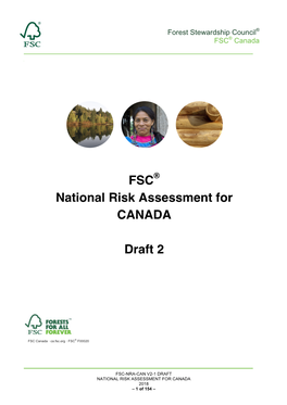 FSC National Risk Assessment for CANADA Draft 2