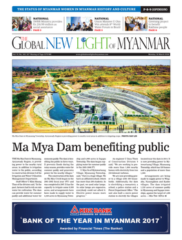 Ma Mya Dam Benefiting Public