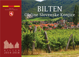 BILTEN Ob~Ine Slovenske Konjice BILTEN •