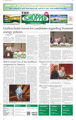 Grafton Holds Forum for Candidates Regarding Vermont Energy Policies