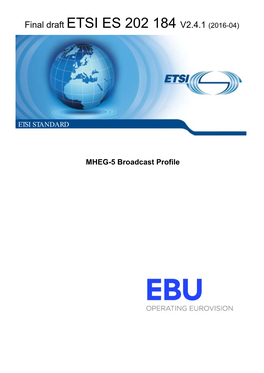 MHEG-5 Broadcast Profile