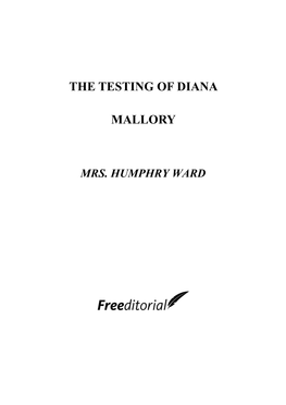 The Testing of Diana Mallory