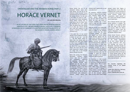 Horace Vernet, the Son of the Certainly Both a Gifted Artist As Well Painted Scenes from Algeria in Renowned Arabian Horse Artist As an Adventurer