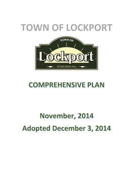 Town of Lockport Comprehensive Plan 2014