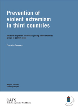 Prevention of Violent Extremism in Third Countries