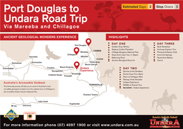 Two Night Port Douglas Chillagoe Undara Experience