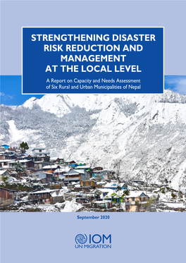 Strengthening Disaster Risk Reduction and Management at the Local Level 1
