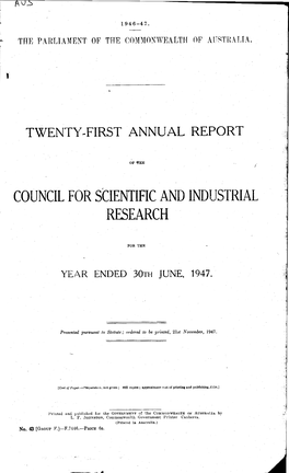 Council for Scientific and Industrial Research