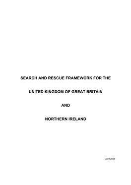 Search and Rescue Framework for the United