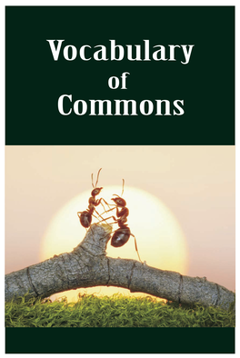 Vocabulary of the Commons