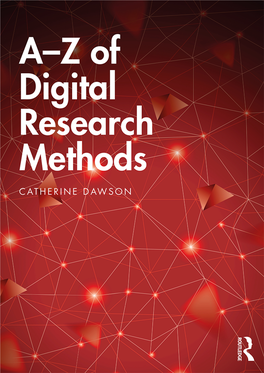 A–Z of Digital Research Methods