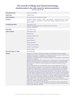 The Journal of Allergy and Clinical Immunology