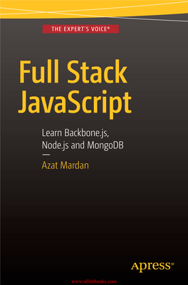 Learn Backbone.Js, Node.Js and Mongodb — Azat Mardan