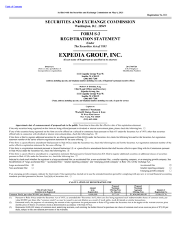 EXPEDIA GROUP, INC. (Exact Name of Registrant As Specified in Its Charter)