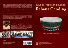 Rebana Gending, Yang Merupakan Musik Tradisional Masyarakat Sasak