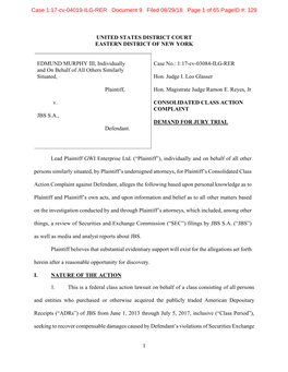 Case 1:17-Cv-04019-ILG-RER Document 9 Filed 08/29/18 Page 1 of 65 Pageid #: 129