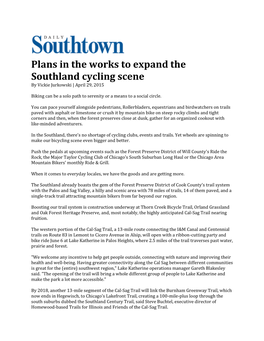 Plans in the Works to Expand the Southland Cycling Scene by Vickie Jurkowski | April 29, 2015