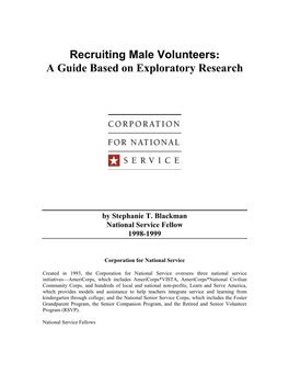 Recruiting Male Volunteers: a Guide Based on Exploratory Research