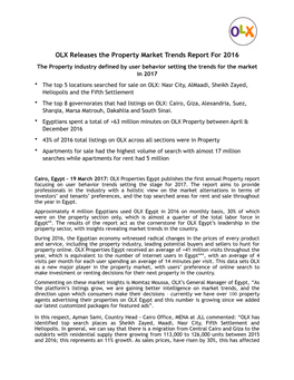 OLX Property Market Report 2016