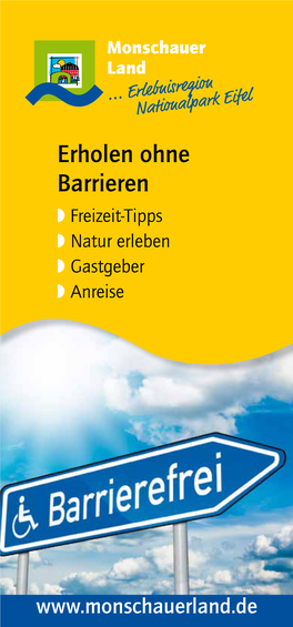 Erholen Ohne Barrieren W Freizeit-Tipps W Natur Erleben W Gastgeber W Anreise