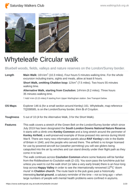 Whyteleafe Circular Walk