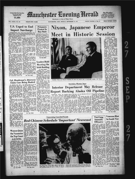 Nixon, Japanese Emperor Meet in Historic Session