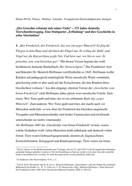 „Der Gerechte Erbarmt Sich Seines Viehs“ – 175 Jahre Deutsche Tierschutzbewegung