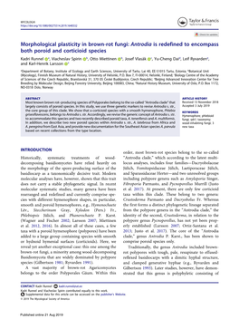 Morphological Plasticity in Brown-Rot Fungi