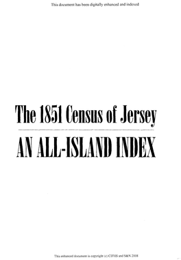 The 1851 Census of Jersey