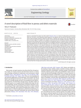 A Novel Description of Fluid Flow in Porous and Debris Materials