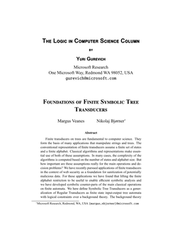 Foundations of Finite Symbolic Tree Transducers