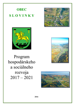 Program Hospodárskeho a Sociálneho Rozvoja 2017 – 2021