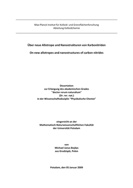 On New Allotropes and Nanostructures of Carbon Nitrides