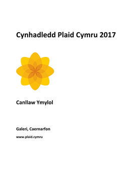 Cynhadledd Plaid Cymru 2017