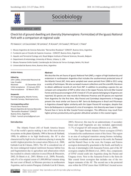 Sociobiology 62(2): 213-227 (June, 2015) DOI: 10.13102/Sociobiology.V62i2.213-227