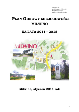 Plan Odnowy Miejscowości Milwino