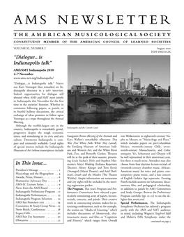 AMS Newsletter August 2010