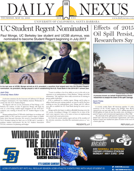 UC Student Regent Nominated