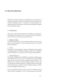 4.3-1 This Chapter Summarizes Information on Biological Resources