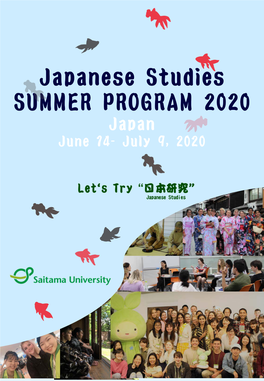 Japanese Studies SUMMER PROGRAM 2020 Japan June 14- July 9, 2020