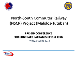 North-South Commuter Railway (NSCR) Project (Malolos-Tutuban)