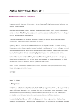 Archive Trinity House News 2011 Date October 2018 Extension Pdf