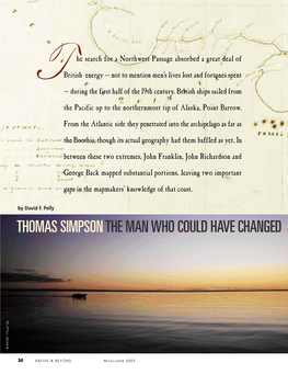 Thomas Simpson the Man Who Could Have Changed the Destiny of Franklin’S Ill-Fated Expedition Y (2)