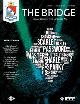 CYBERSECURITY the Magazine of IEEE-Eta Kappa Nu
